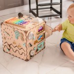 Бізікуб унісекс, 22 елементи 30*30*30 дерево