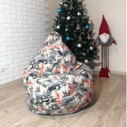 Крісло-груша велюр "Тачка" KatyPuf