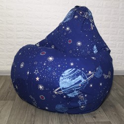 Крісло-груша бавовна  "Космос" KatyPuf