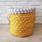 Кошик для іграшок  "Жовті зірки" KatyPuf