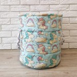 Кошик для іграшок "Єдинороги бірюзові" KatyPuf
