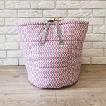 Кошик для іграшок "Зигзаг рожевый" KatyPuf