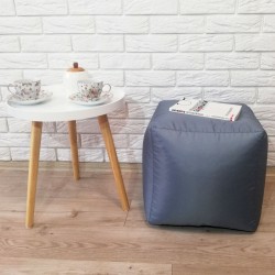 Пуф сірий "Кубик" 35 см KatyPuf