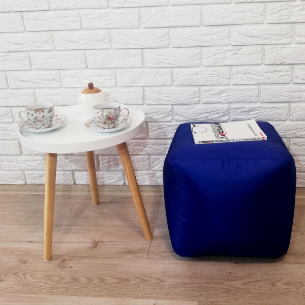  Пуф синій "Кубик" 35 см KatyPuf