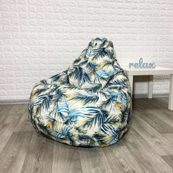  Крісло-груша велюр "Вali blue" KatyPuf