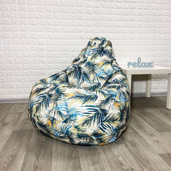  Крісло-груша велюр "Вali blue" KatyPuf