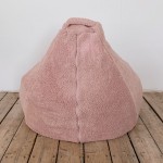 Крісло-груша велюр плюш рожевий KatyPuf