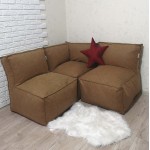 Модульний диван замша 3 секції KatyPuf