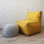  Модульне крісло рогожка жовте KatyPuf